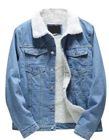 Western Sherpa Lined Denim Trucker Jacket